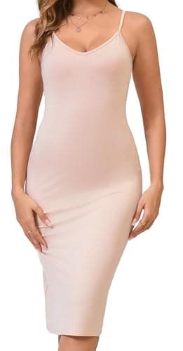 LB LIFEBEST Women's Full Slips Cami Long Spaghetti Strap Under Dress