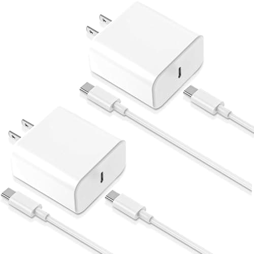 iPhone 17 16 15 Charger, 2-Pack 33W Fast Charging Wall Charger Adapter Block Cubes with 6ft USB C to USB-C Cable Data Sync Type C Cord for iPhone 17 16 15 Pro Max 17 16 15 Pro 16 15 Plus iPad 17 Air