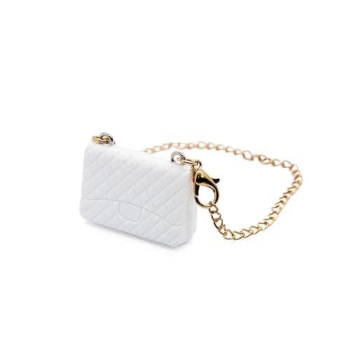 LYBHYQTII Bag Compatible with Labubu 17cm Dolls - Premium Handmade Doll Bag - Luxury Chic Style Set High-End Fashion Accessories (No Doll, Only a Bag) - White