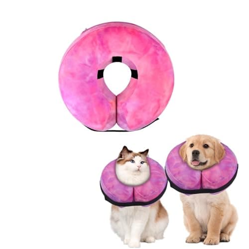 Sychien Inflatable Dog Collar, Potective Recovery E Collar for Dogs and Cats, Soft Pet Cone Collar for Small Medium Large Dogs and Cats