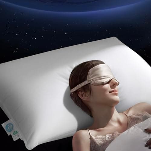 Acnalboma Luxury Goose Down Pillow King, Hotel Quality Bed Pillows for Sleeping, 900+ Fill Power, Premium Feather Pillow Fluffy Soft Down Pillow, 400 Count Cotton Shell, 1 Pack, 20"x36"