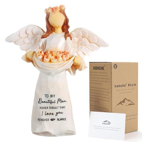 Kohehe Gifts for Mom,5.12" Mom Gifts Angel Figurine,Mom Birthday Gifts,Sentimental Gift for Moms on Birthday and Mother's Day
