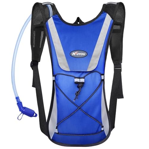 Hydration Backpack with 2L Hydration Bladder Water Backpack for Hiking Hydration Pack for Running Cycling Hiking Festival Gear.