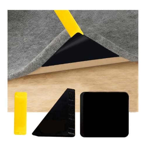 16 PCS Rug Tape,Carpet Tape,Non Slip Rug Pads Grippers for Hardwood Floors and Tiles,Reusable Rug Stickers Rug Tape for Area Rugs,Carpet Pads Rug Corner