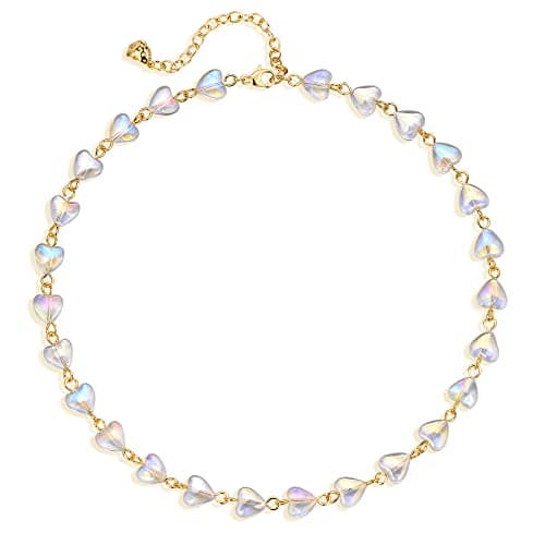 LOYATA 14K Gold Plated Choker Delicate Handmade Bohemian Small Bead Chain Choker Necklace for Women