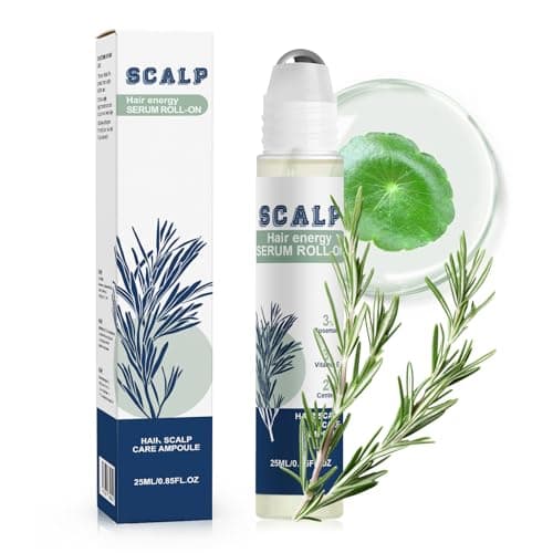 Hair Growth Serum Roll On, Suitable for All Hair Types Prevents Hair Loss Nourishes Hair Follicles Achieve Thicker Hair for Men & Women