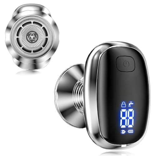Head Shavers for Bald Men - Cordless Rechargeable Electric Shavers for Men, Dry Wet Bald Head Shavers with LED Display Rechargeable Shaving Grooming
