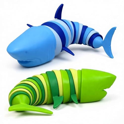 TIANTAIYUE Fidget Slug Toys, Sensory Slug Fidget Toy for Kids and Adults, 2Pcs Rainbow Worm Stress Relief Toy, Child-Friendly, Anti-Anxiety Autism Sensory Toy, Essential Travel Toys for Toddlers