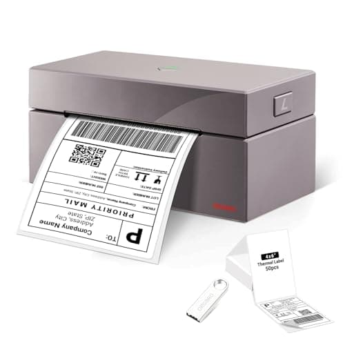 ORGBRO Z1 Thermal Shipping Label Printer, 4x6 Label Printer for Small Business, High Speed for Commercial Grade Shipping Packages, Support Windows, Mac, Chrome and Linux (USB Only)