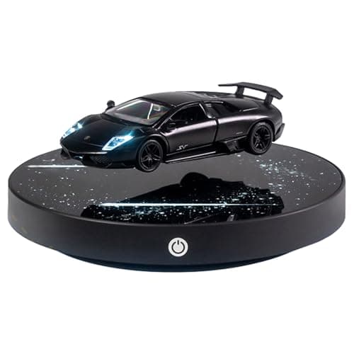 INOVAXION Magnetic Levitation Car, Levitating Display Model Car, Levitating Decor, 360°Rotating with Touch Control for Home Office Desk Decor, Cool Tech Gift for Men