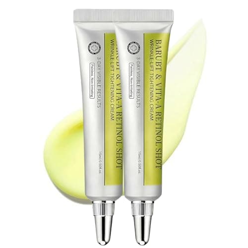 BARUBT Retinol Shot Tightening Booster - Pore Minimizer, Firm Skin with Retinol & Panthenol, Facial Retinol Serum, Moisturizes Skin Smoother, Fine Lines & Wrinkles Less Noticeable, 2PCS - 0.5fl.oz.*2