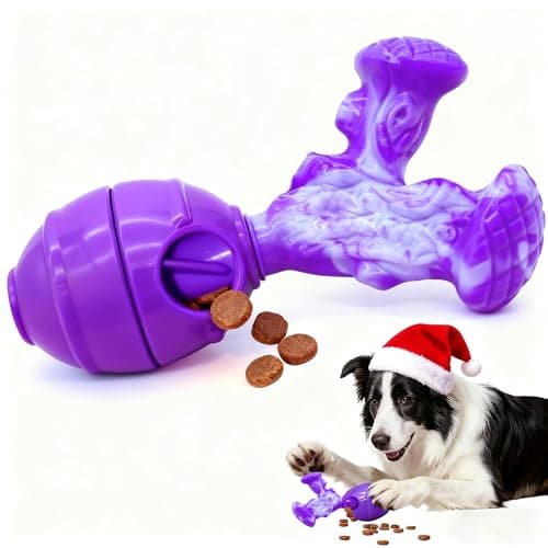 BoYoYo Interactive Dog Toys to Keep Them Busy, 3 in 1 Dog Puzzles for Smart Dogs, Treat Dispensing Toy for Large Dogs, Tough Chew Toys for Aggressive Chewers, Medium & Large Breeds, Bacon Flavor