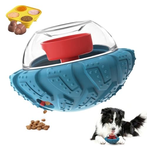 YINEYA Interactive Dog Toy, Puzzle Toy with Adjustable Treat Dispensing & DIY Frozen Treats, Dog Enrichment Toys to Keep Them Busy and Mental Stimulation
