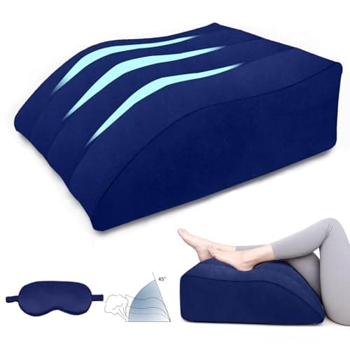 Inflatable Leg Pillow for After Surgery – Leg Elevating Pillow for Back Support,Swelling & Circulation,Portable Wedge Pillow for Leg Support,Travel,Recovery,Knee Surgery,Back Pain & Everyday Comfort