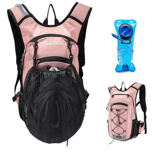Carey STENHydration Backpack Hiking Pack Equipped 2L Water Bag(Pink)