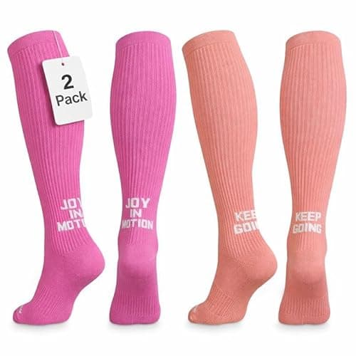 CopperJoint Copper Compression Socks for Women, Knee High Compression for Circulation, Socks for Nurses, Running, Travel & Everyday Use, Ideal Gifts for Women & Maternity- 2 Pairs in a Pack - Small