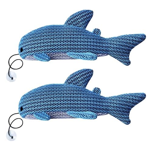 MTWEAR Hot Tub Scum Absorber, Hot Tub Accessories, Spa & Pool Scum Eliminating Balls,Hot Tub Scum Sponge for Hot Tub Oil Absorbing Sponge for Hot Tub Skimmer, Hot Tub Sponge Scum Remover (Shark)