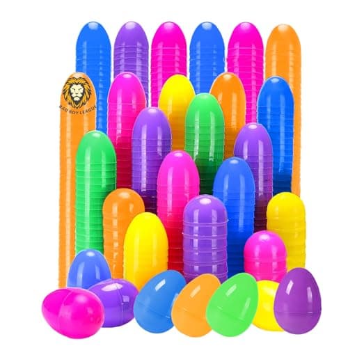 Bad boy league 36 PCS Plastic Easter Eggs Easter Hinged Colorful Eggs Toys Bulk Fillable for Easter Hunt Party Favor Basket Stuffers Filler Prize Supplies Decor
