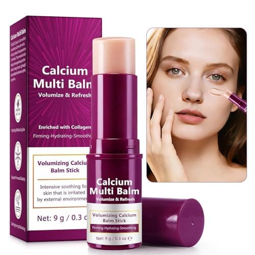 BKKTfBWK Collagen Infused Solid Moisturizing Balm Stick – Portable Skincare for Instant Hydration & Soothing, Improves Elasticity & Youthful Glow, Travel-Friendly Face & Body Balm, 1PC