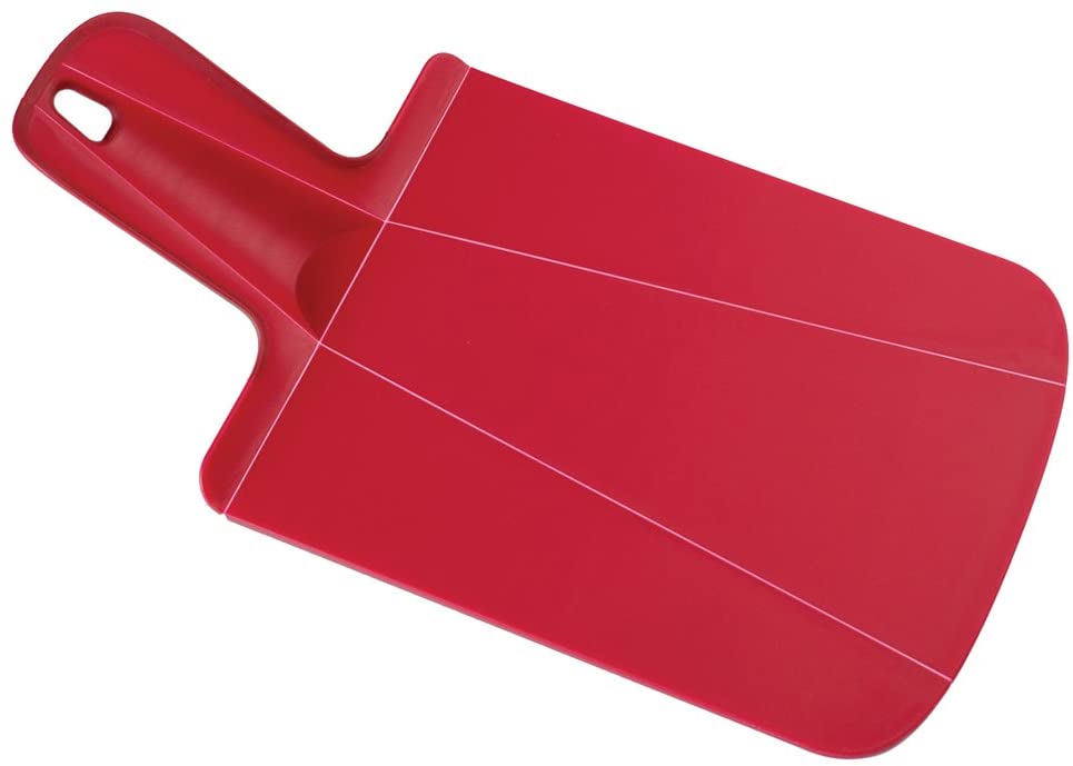 chop2pot plastic cutting board red in color