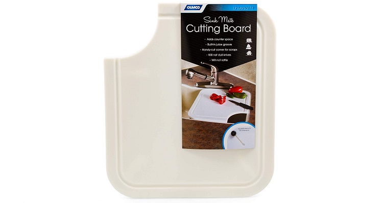 camco cutting board with space for sink fit
