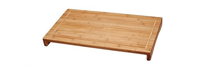 cutting board made of bamboo for over stove top