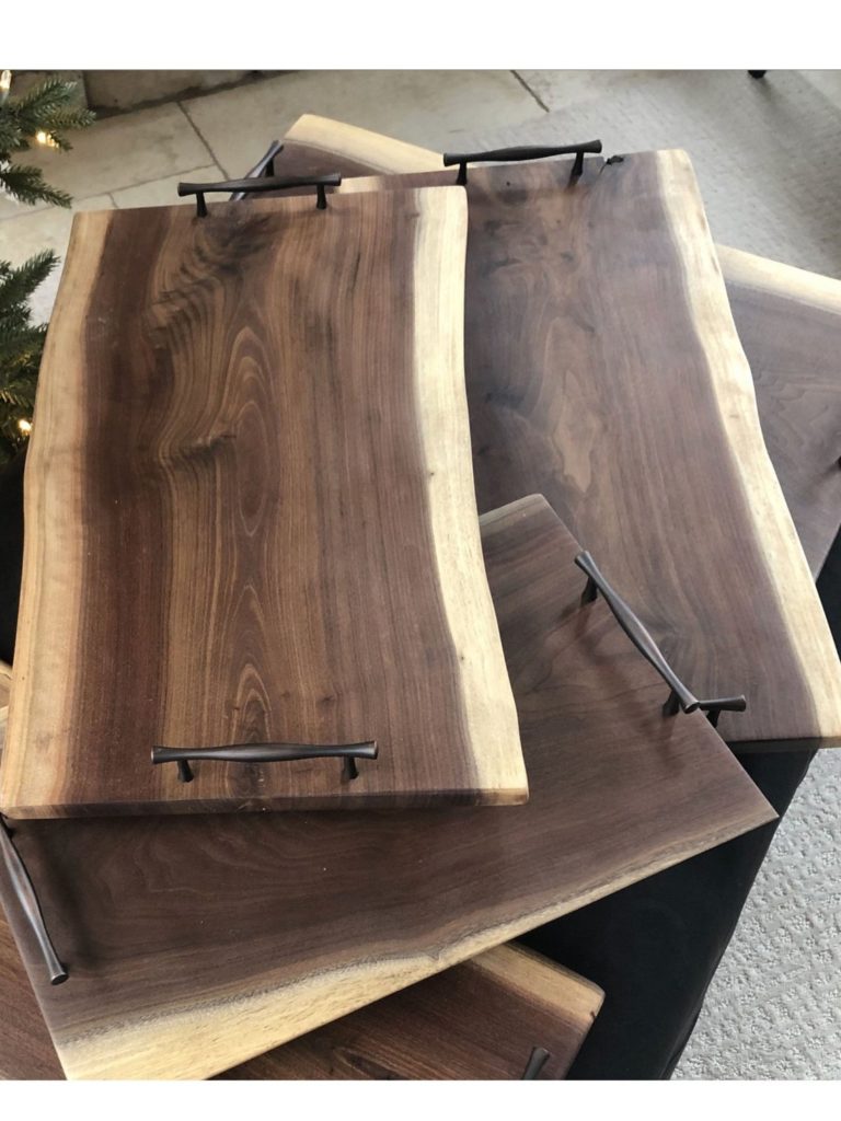 walnut cutting board for cheese