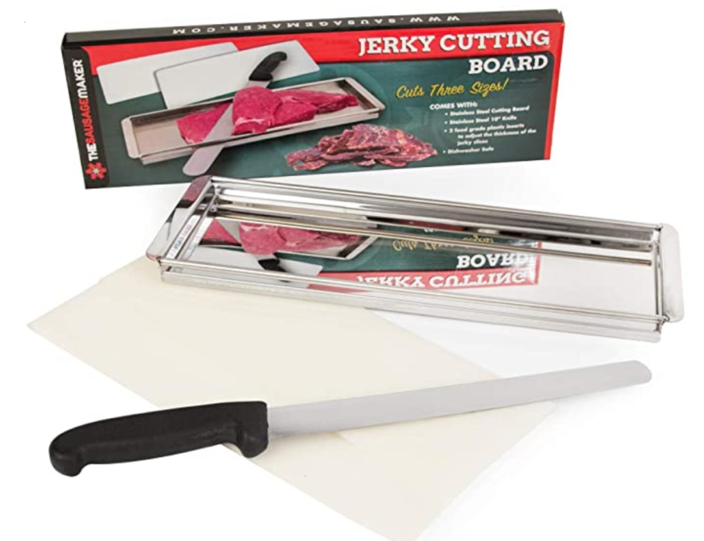 jerking cutting board box with knife and cutting board