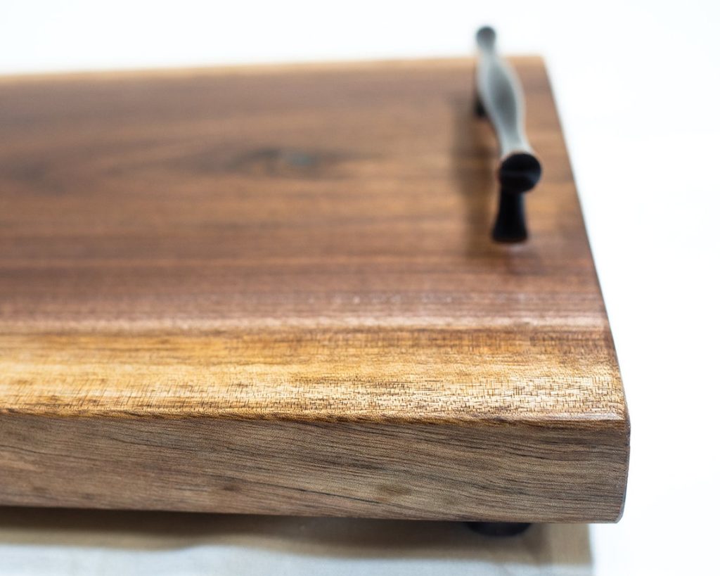 walnut wood live edge cutting board