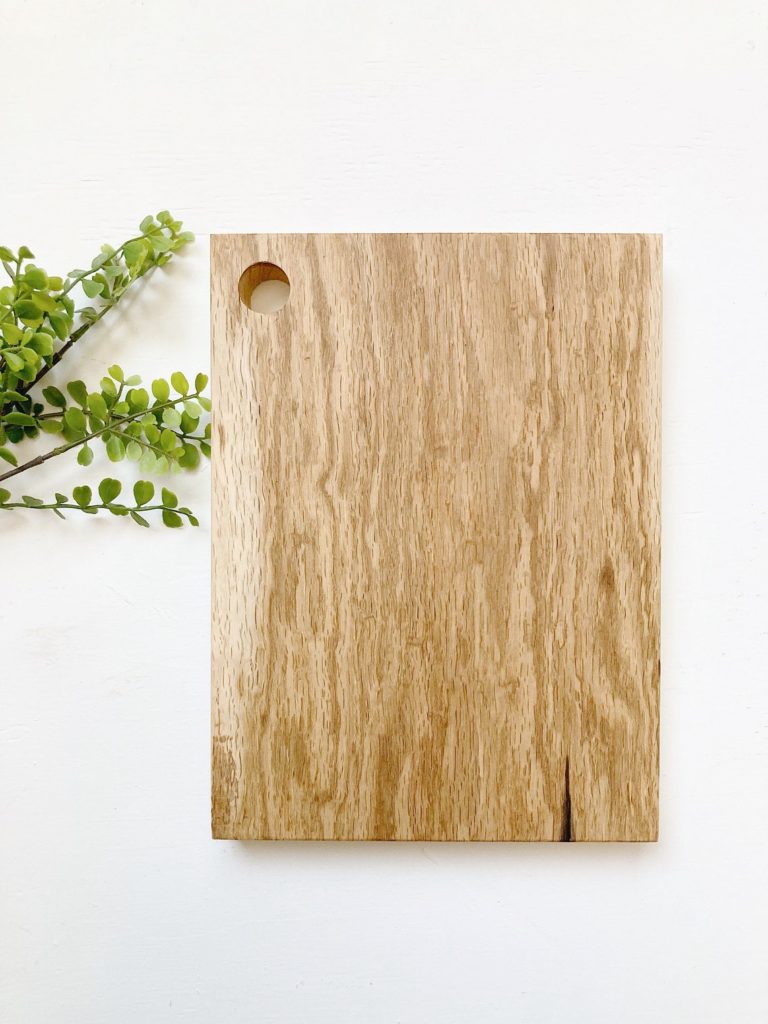 white oak cutting board