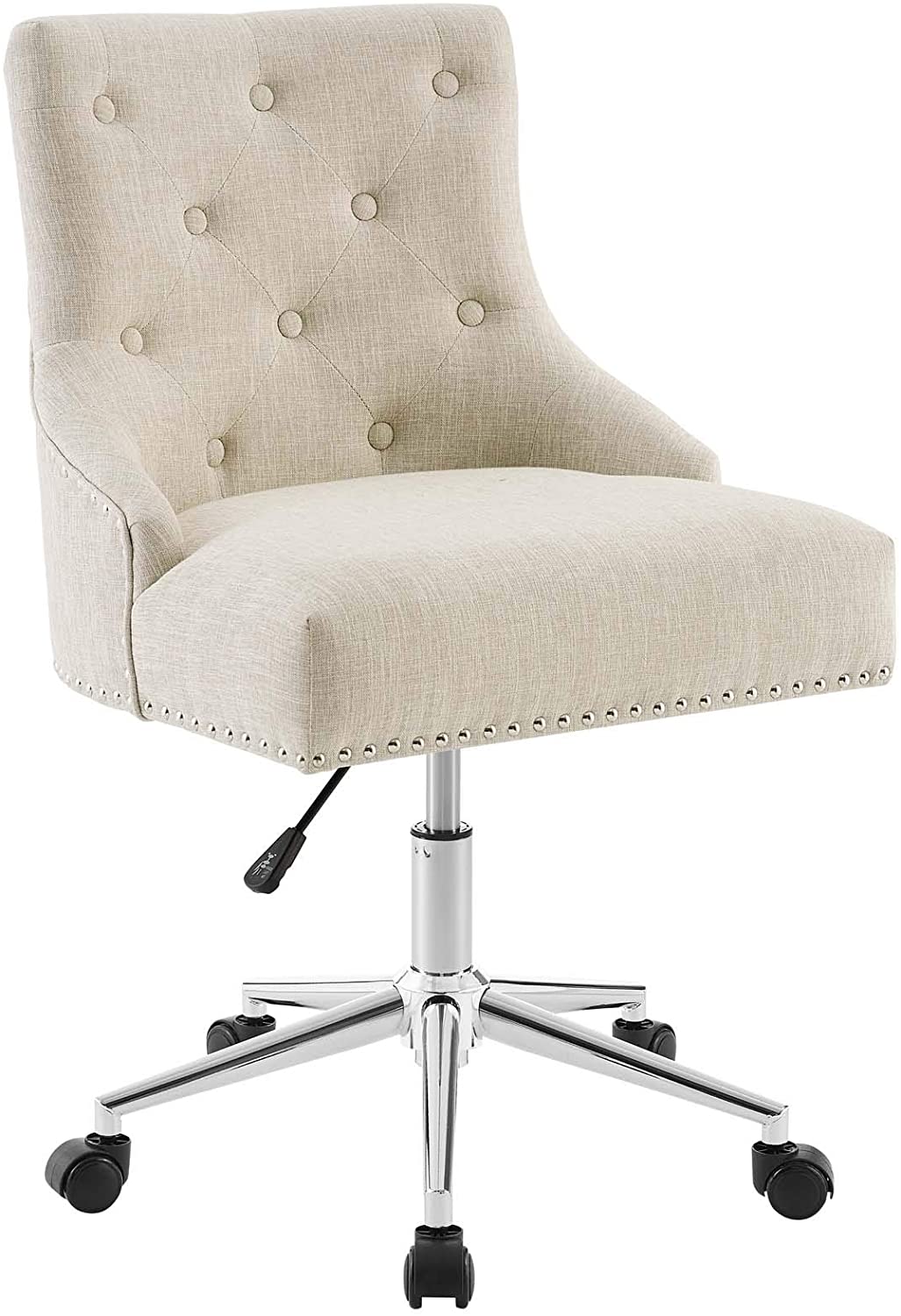Modway Regent Tufted Button Upholstered Fabric Swivel Office Chair