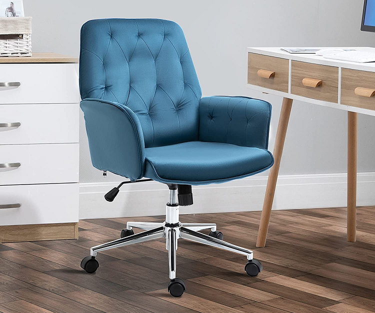 Vinsetto Modern Desk Chair with Arms