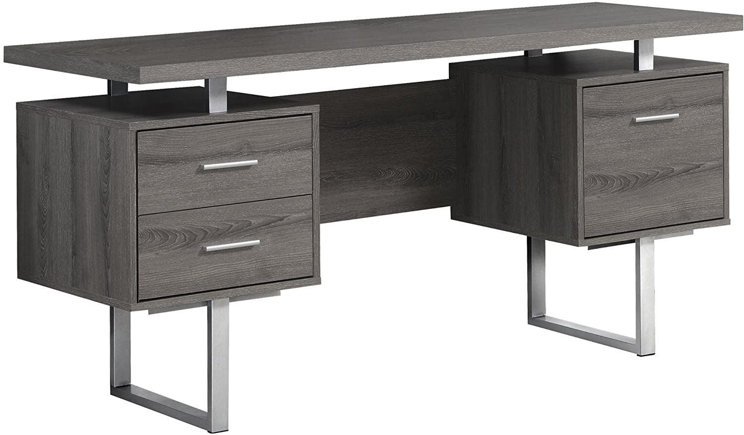 Monarch Specialties Dark Taupe Reclaimed-Look