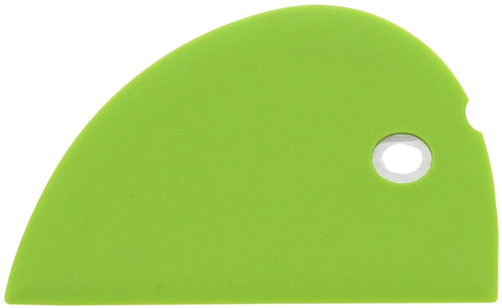 green bowl scraper