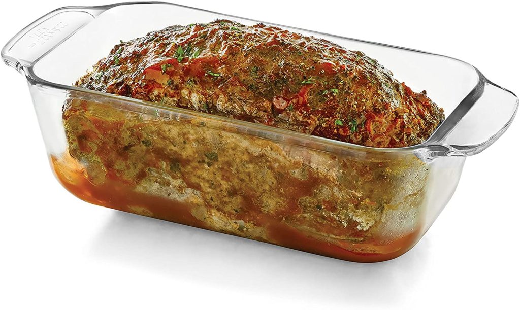 meatloaf baked in glass loaf pan