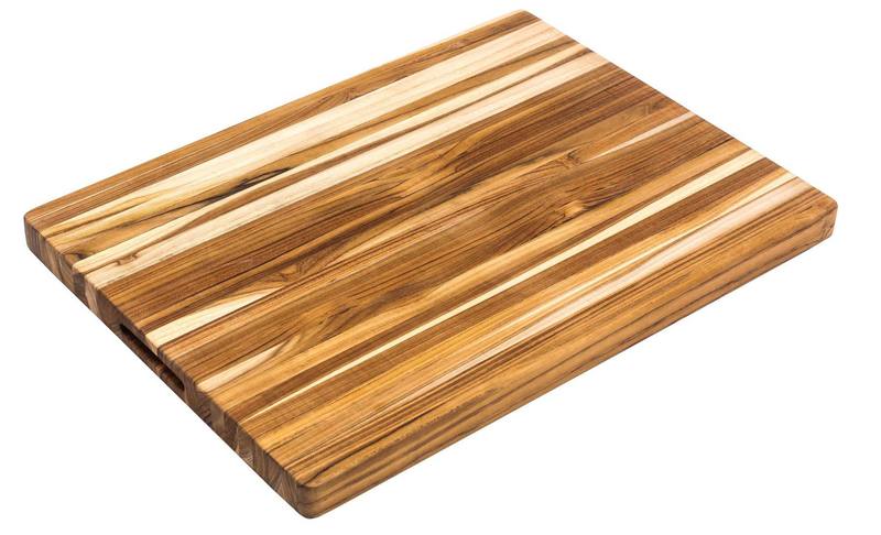 multi toned wooden cutting board