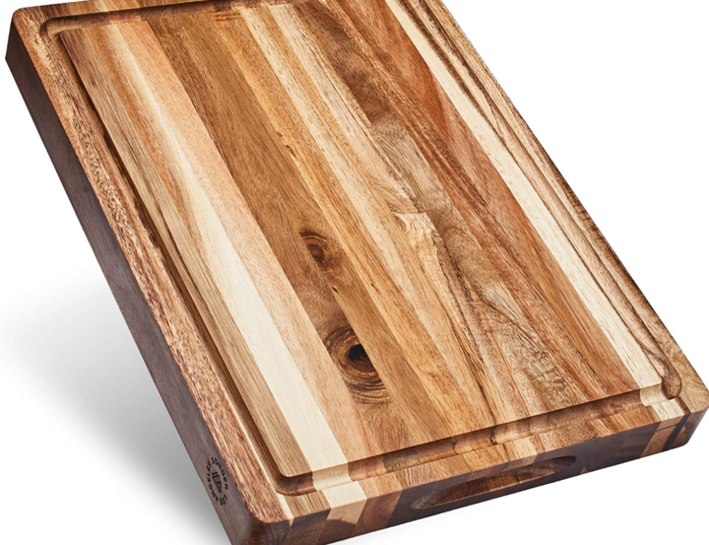 multitoned wooden cutting board