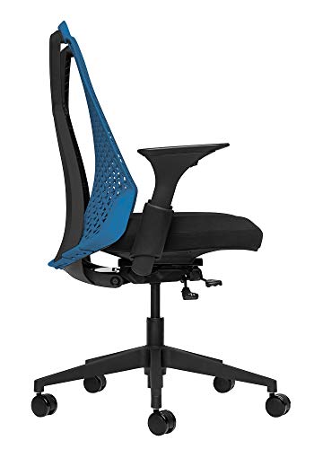 Bowery Fully Adjustable Management Office Chair (Blue/Black)