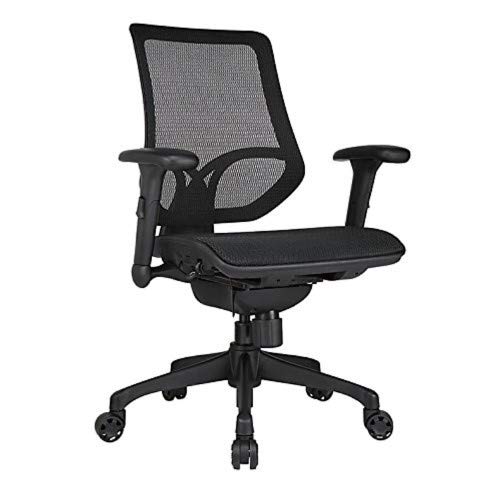 WORKPRO 1000 Series Mid-Back Mesh Task Chair, Black