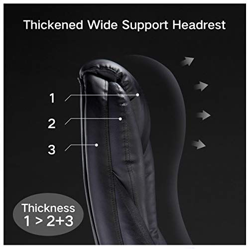 Hbada Ergonomic Executive Office Chair with Padded Armrest and Footrest