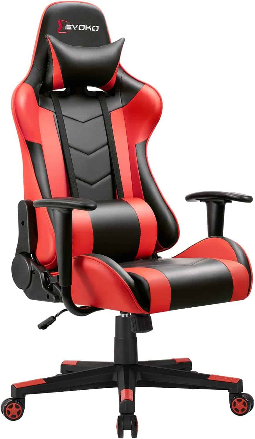 Devoko Ergonomic Racing Style Gaming Chair Red and Black