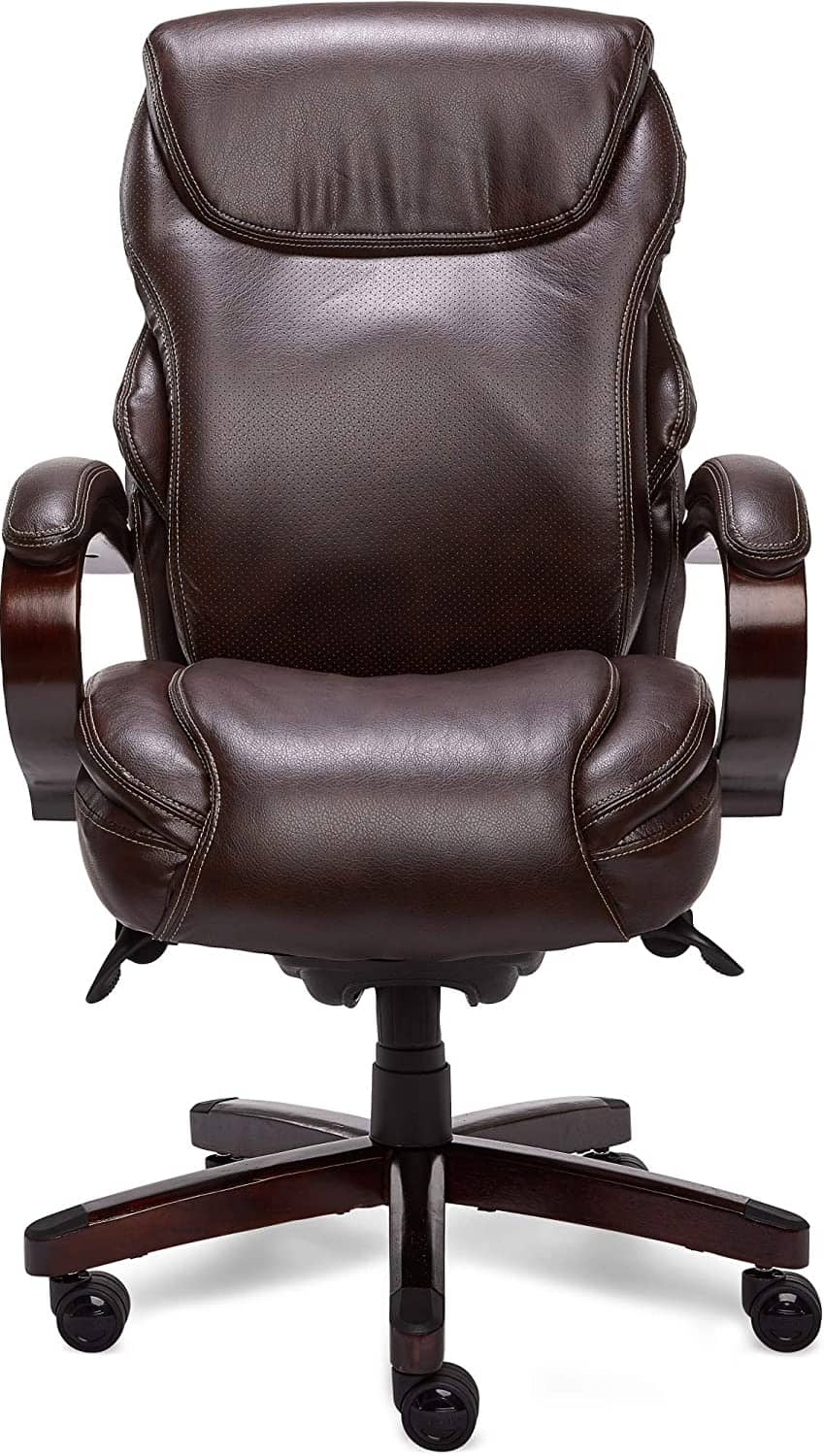 La-Z-Boy Hyland Executive Bonded Leather Office Chair Brown
