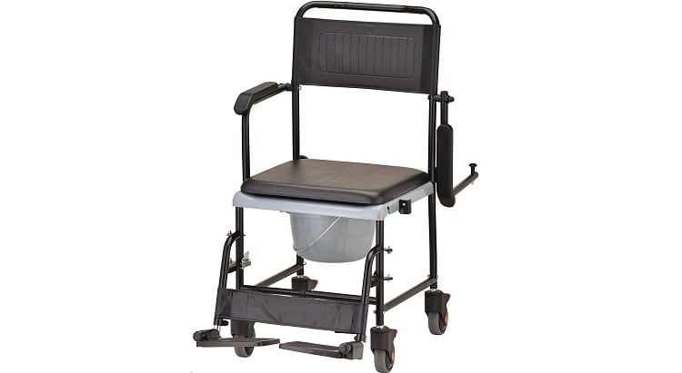 Best Portable Drop Arm Commode Nova Medical Transport Chair