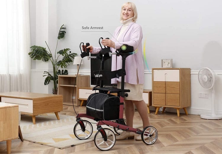 OasisSpace Heavy Duty Rollator Upright Walker