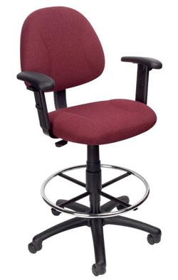 Boss Office Products B1616-BK Ergonomic Works Drafting Chair