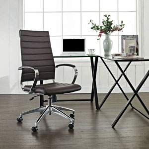 LexMod Jive Ribbed High Back Executive Office Chair